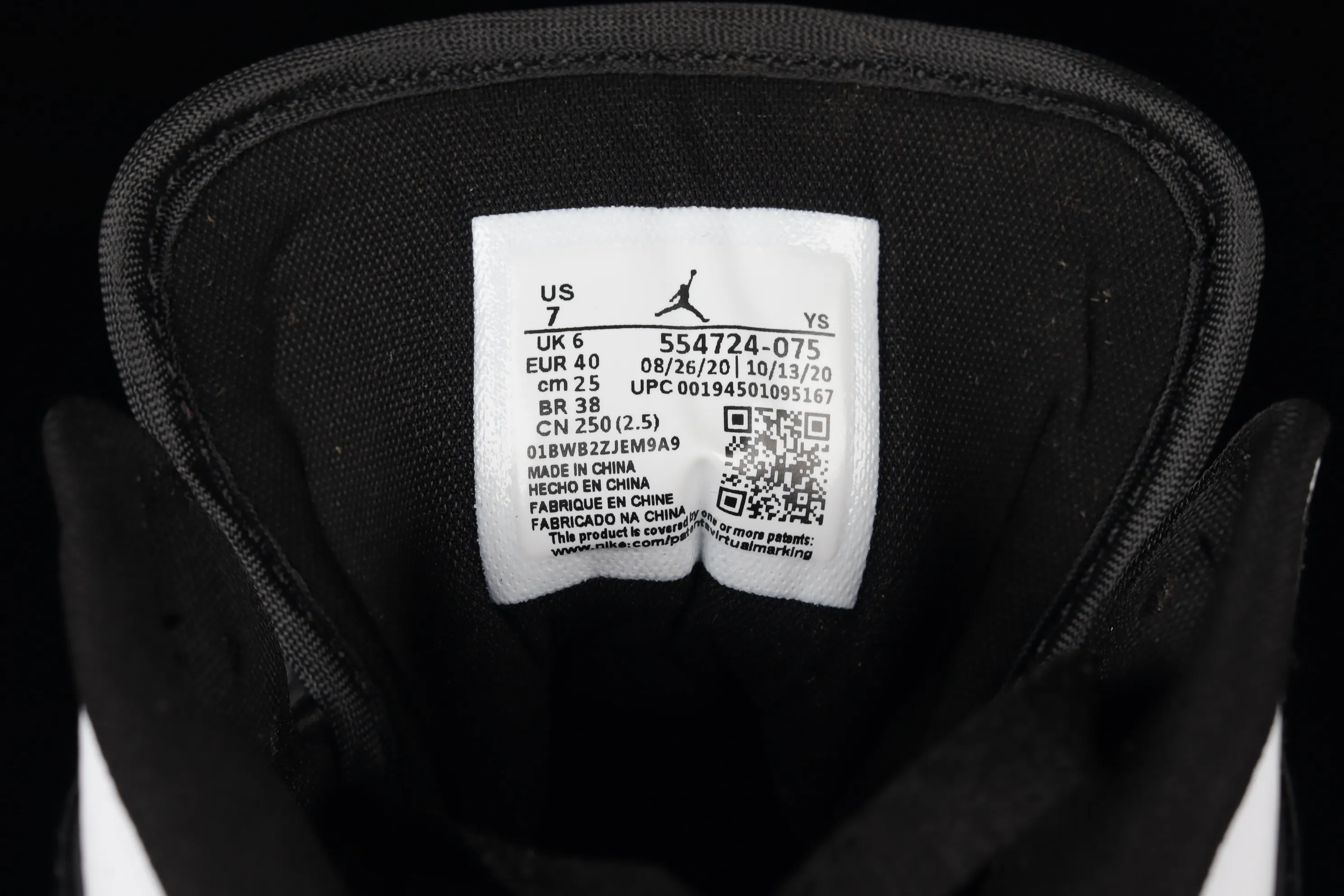 All categories Air Jordan Jordan series basketball shoes Air Jordan 1 Mid Air Jordan 1 Mid SE AJ1 Joe 1 graffiti black and white China basketball shoes 554724-075